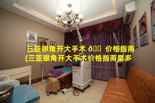 三亚眼角开大手术 🐠 价格指南(三亚眼角开大手术价格指南是多少)